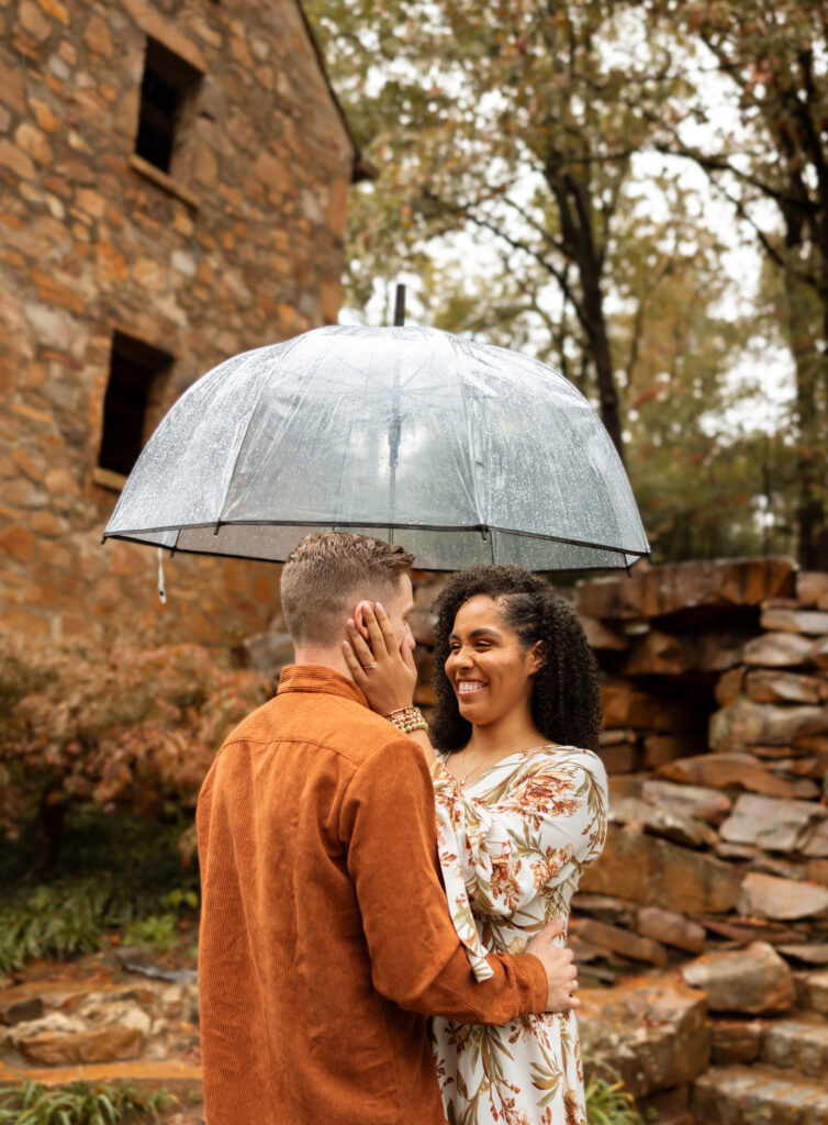 Romantic Proposal at Old Mill in Arkansas