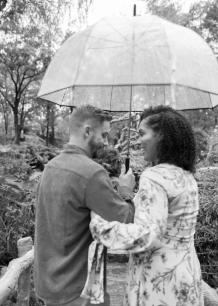 black and white engagement photos in arkansas