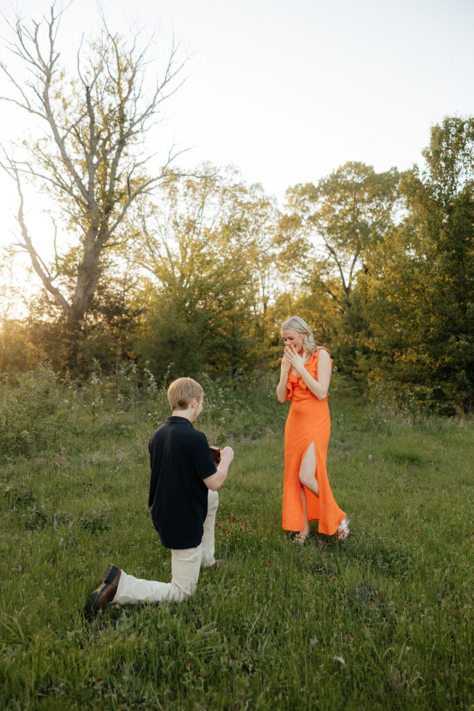 golden hour proposal pictures NWA