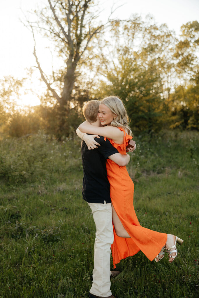 Surprise Engagement Photos in Northwest Arkansas