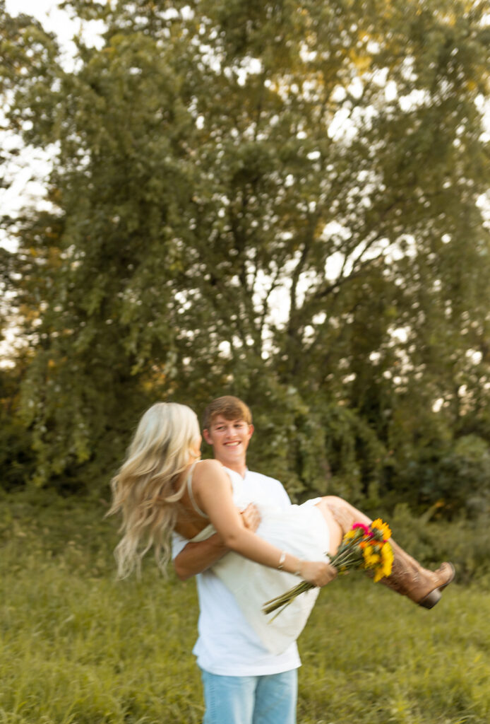 blurry candid engagement photos in arkansas