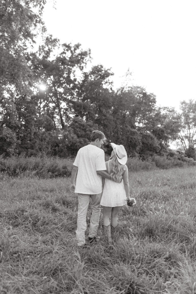 blurry candid engagement photos in arkansas