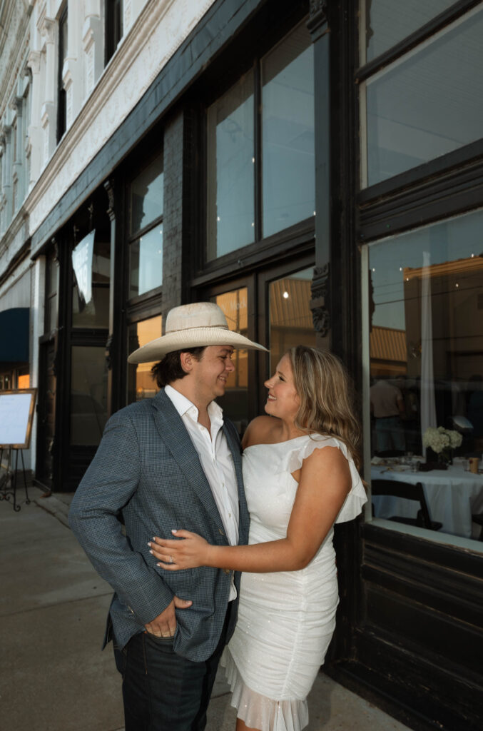 western day before wedding photos with bride and groom