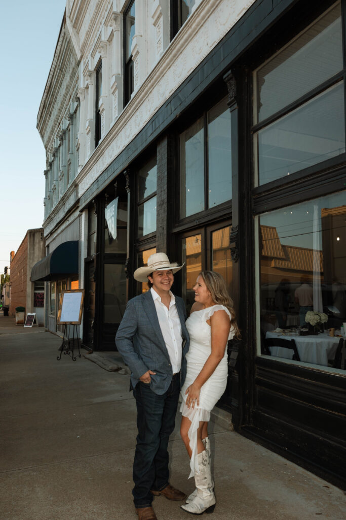 western day before wedding photos with bride and groom