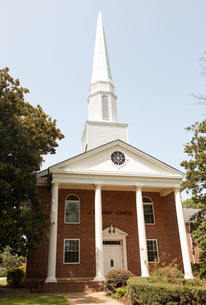 Film Inspired Berry Chapel Wedding at OBU