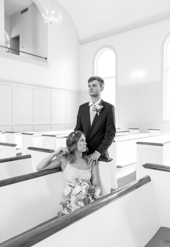 unique indoor wedding portraits