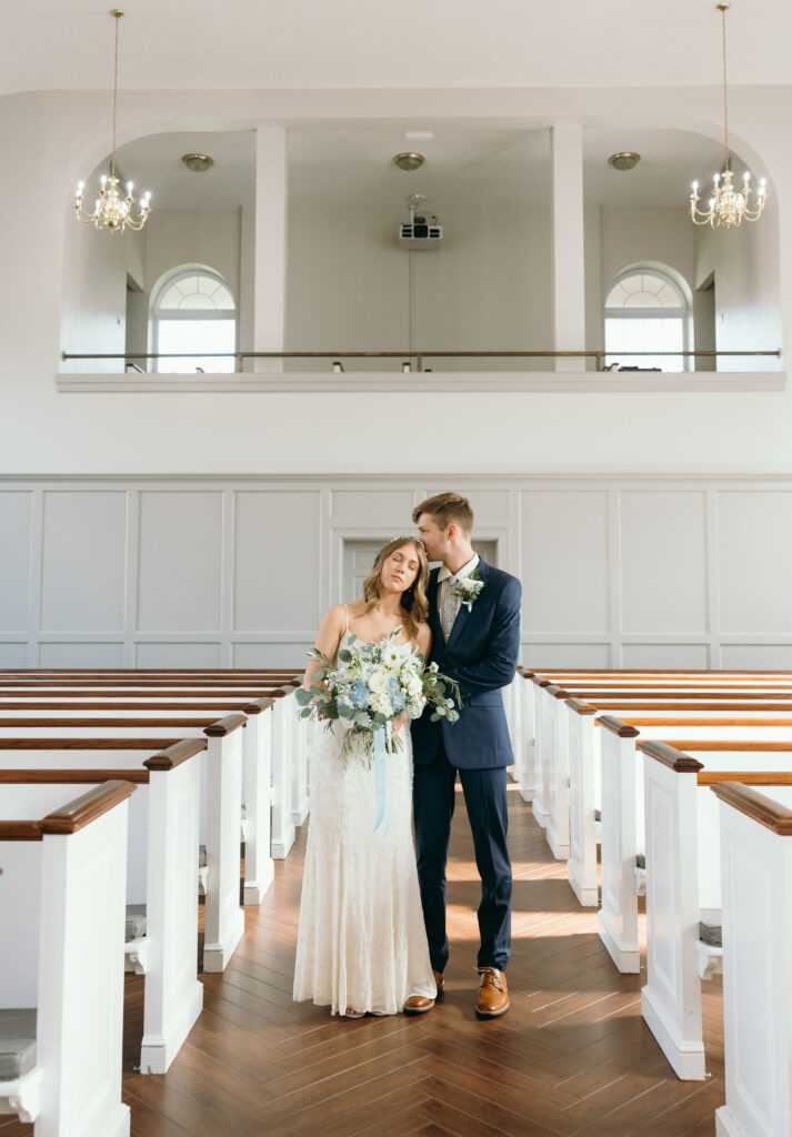 unique indoor wedding portraits