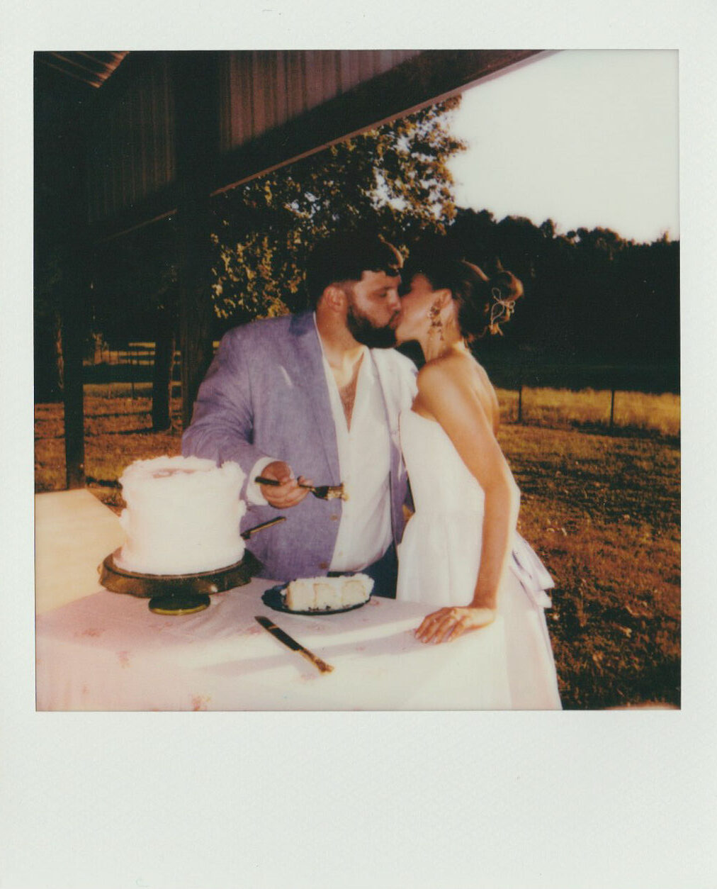 vintage arkansas wedding polaroids