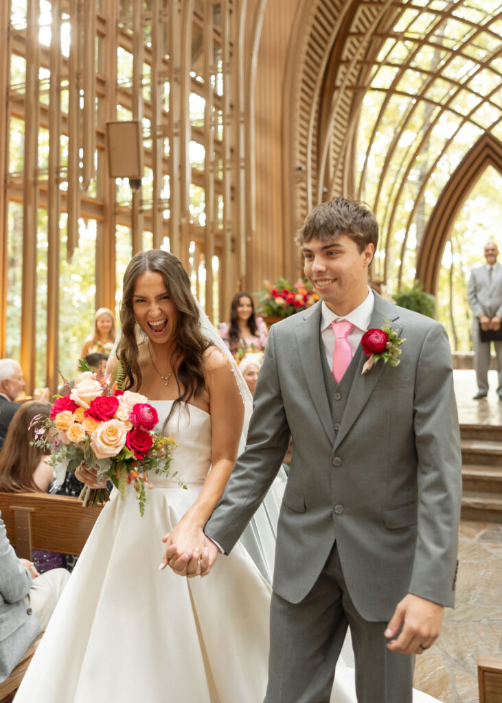 mildred b. cooper memorial chapel wedding ceremony photos