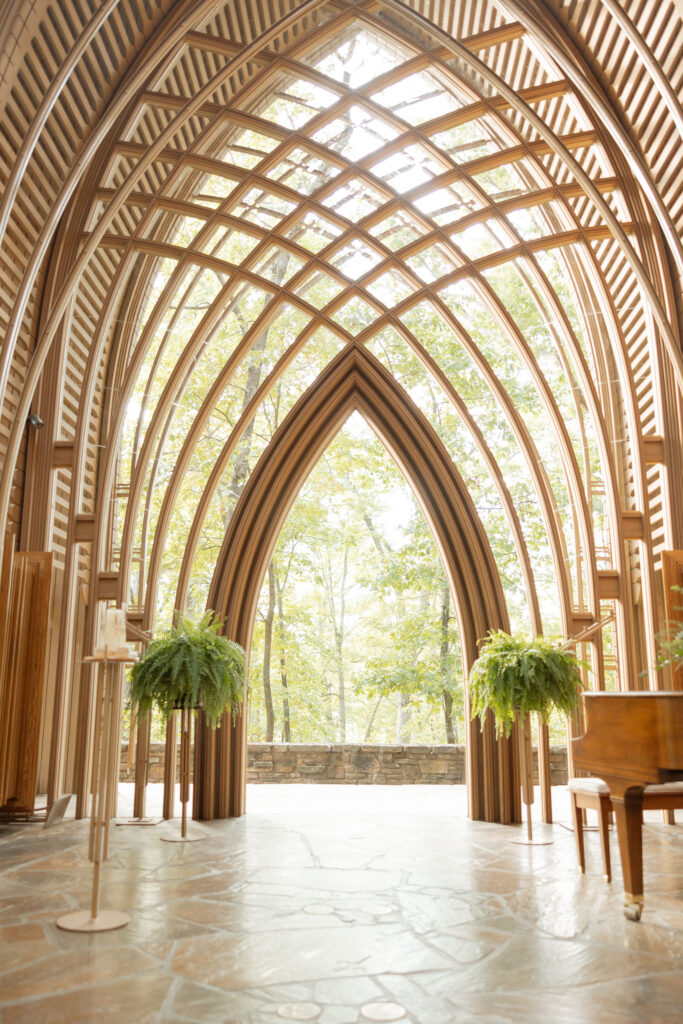 mildred b. cooper memorial chapel wedding ceremony photos