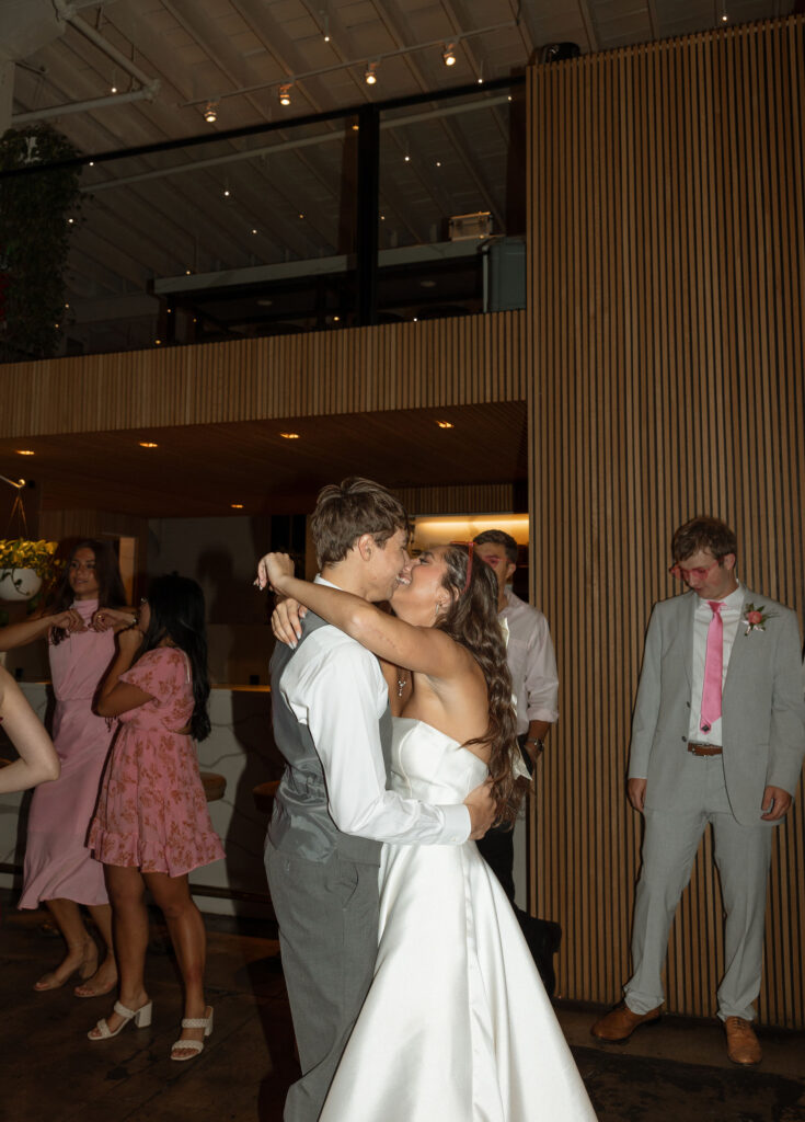 wedding guests dancing wedding photos flash reception photos